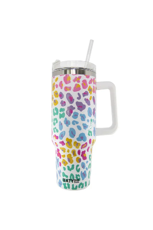 Urban Fashion Pastel Leopard 40 Oz Tumbler Cup