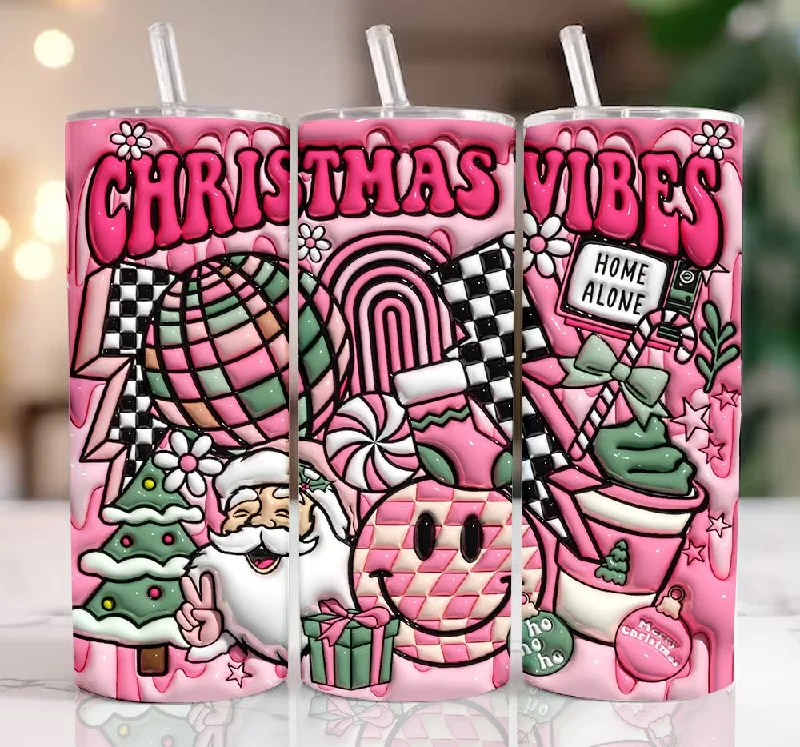 Drinkware Bundle Deal 3D Pink Christmas Vibes Inflated Tumbler Wrap, 3D Puff Santa Claus 20oz Digital Tumbler Wrap, Merry Christmas Puffy , Milk Cookie For Santa Drinkware Bundle Deal 3D Pink Christmas Vibes Inflated Tumbler Wrap, 3D Puff Santa Claus 20oz Digital Tumbler Wrap, Merry Christmas Puffy , Milk Cookie For Santa