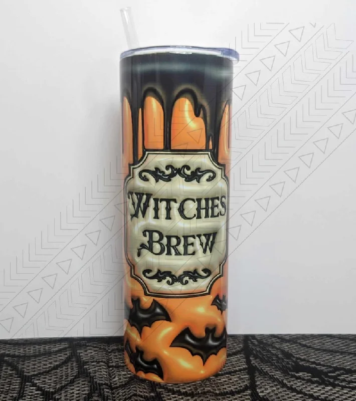 Stainless Steel Cups Witches Brew 3d Puff Tumbler