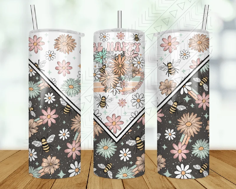 Stylish Drinkware Collection Be Happy Tumbler