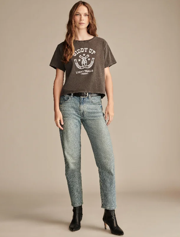 Season Offer Lucky Brand Women's Mid Rise Boy