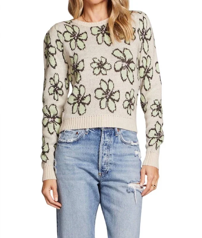 Chic Trends Unveiled Glory Sweater In Limelight