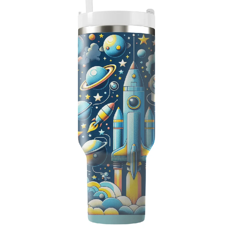 Time-Sensitive Drinkware Offers Retro Space Age Designs Tumbler With Handle