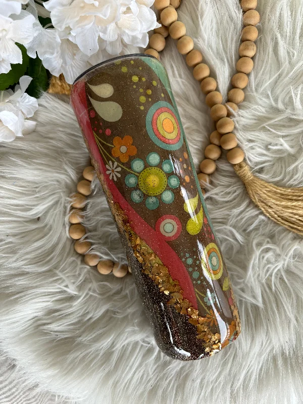 Personalized Drinkware Deals READY TO SHIP Retro Floral 30oz tumbler