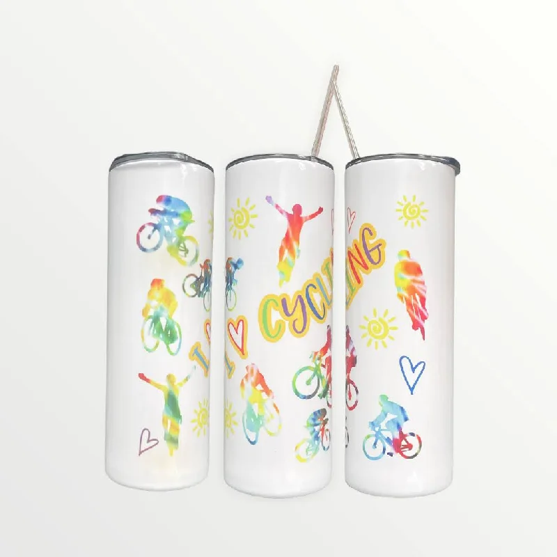 Drinking Glasses Sale I Love Cycling Cycling Tumbler