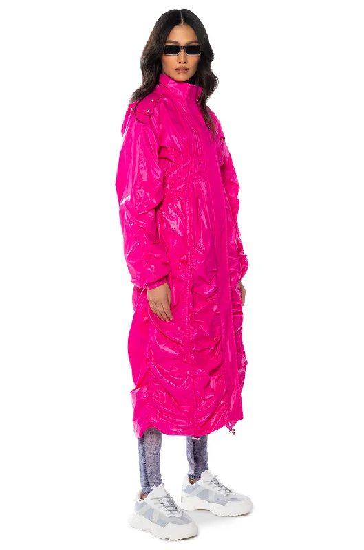 Luxury Comfort BEETROOT SWISHY LUXE TRENCH