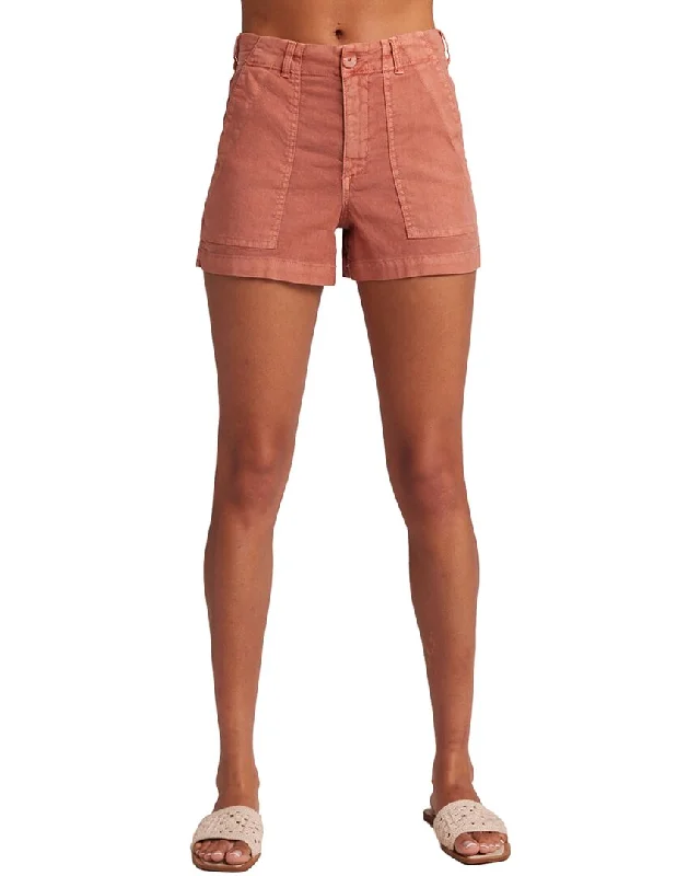 Bold Fashion Bella Dahl Sol Utility Tab Linen-Blend Short