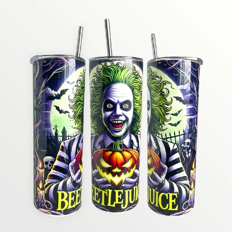 Stylish Drinkware Collection Beetlejuice (Pumpkin) 20oz/30oz Insulated Skinny Tumbler Stylish Drinkware Collection Beetlejuice (Pumpkin) 20oz/30oz Insulated Skinny Tumbler