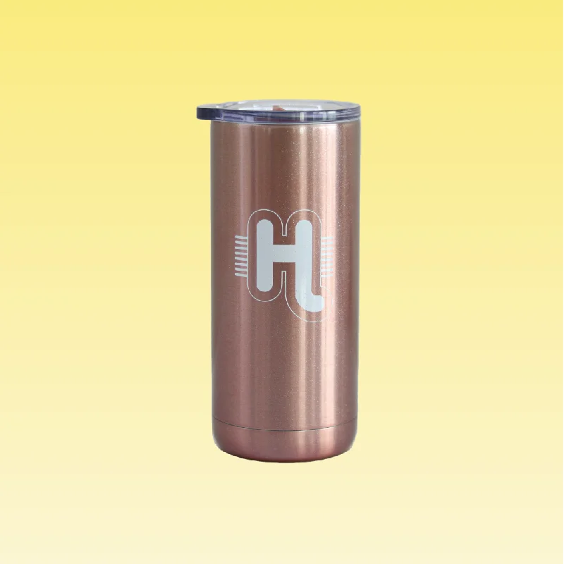 Elegant Glassware Sale 16 oz. Glitter Rose Gold Tumbler