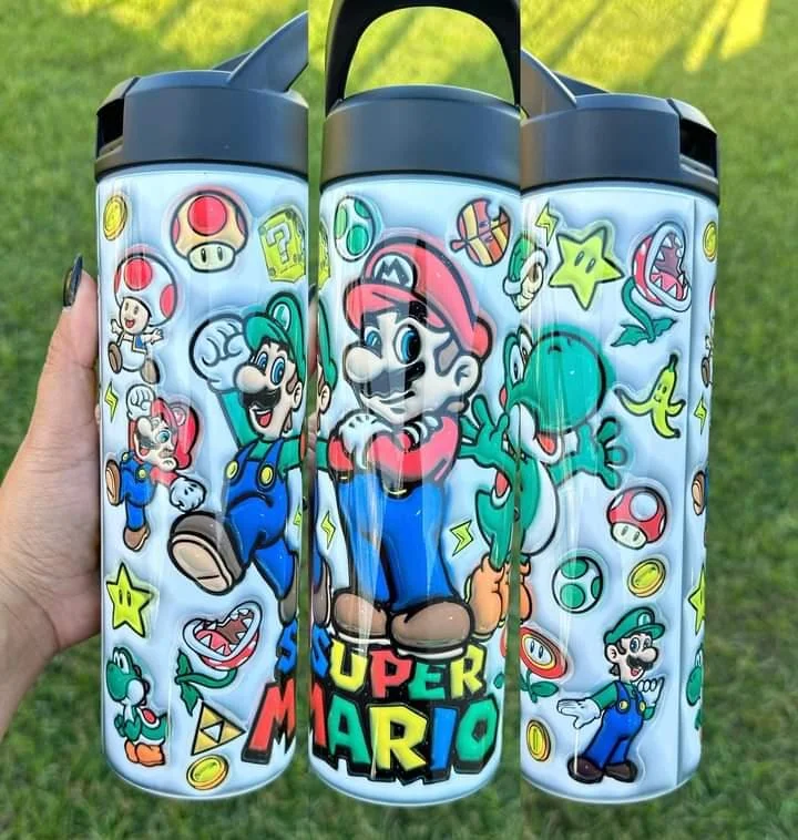 Limited Time Offer Super Mario Bros Mario Luigi Yoshi Cup 20 oz Tumbler