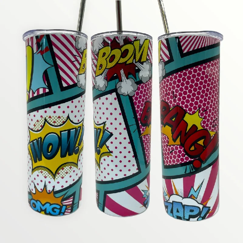 Discount Drinkware Boom, Bang, Wow 20/30oz Insulated Skinny Tumbler