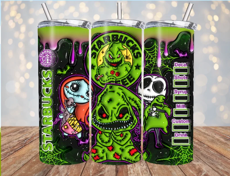 Seasonal Picks Starbucks Coffee Nightmare Before Christmas Inflated 20oz Halloween Tumbler