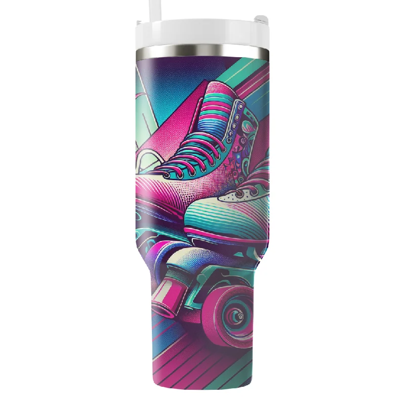 Seasonal Drinkware Sale Retro Roller Skate Tumbler With Handle