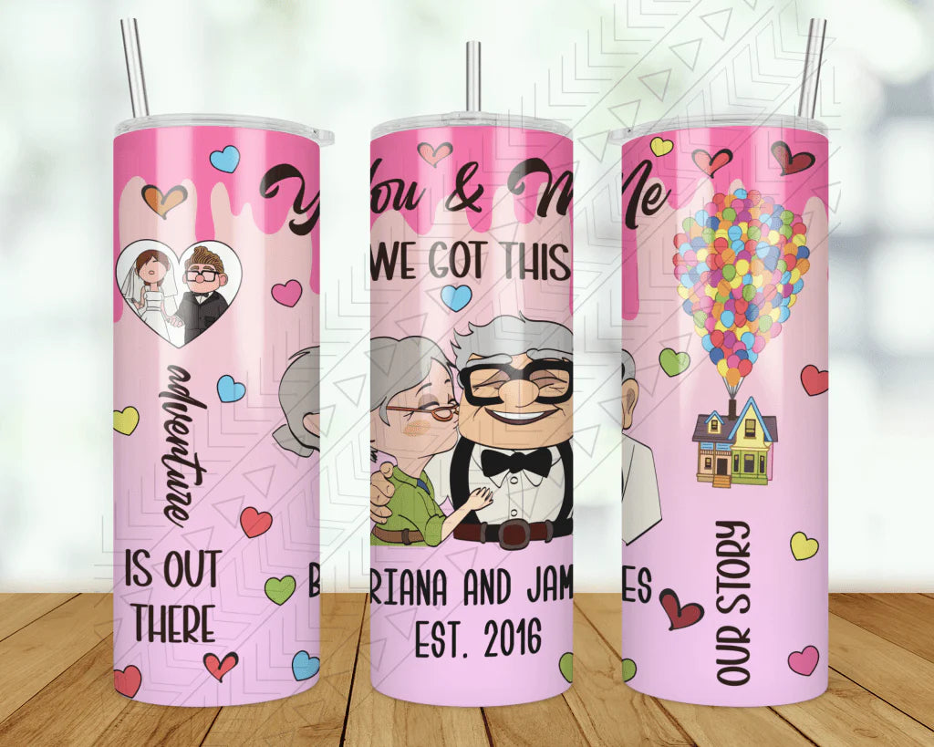 Stainless Steel Drinkware You & Me Valentine Custom Tumbler