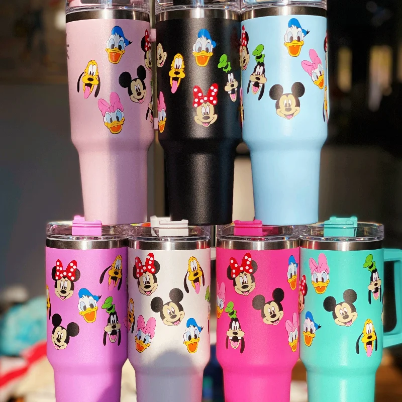 Christmas Drinkware Sale Sensational Six Character Faces on 40 oz Quencher Inspired Stainless Steel Tumbler Christmas Drinkware Sale Sensational Six Character Faces on 40 oz Quencher Inspired Stainless Steel Tumbler