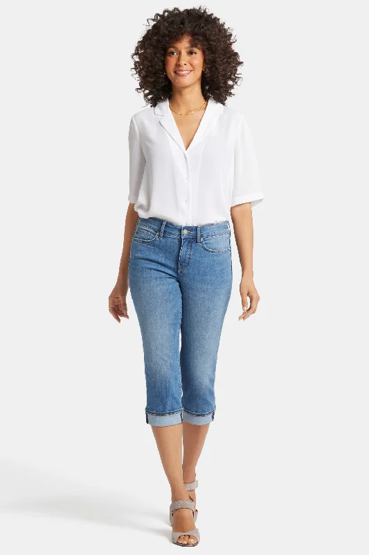 Artful Design Marilyn Straight Crop Jeans - Water Canyon