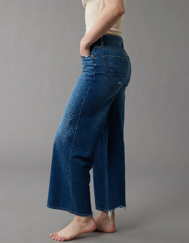 Vintage Inspired Fashion Sale AE Strigid Super High-Waisted Baggy Wide-Leg Ankle Jean