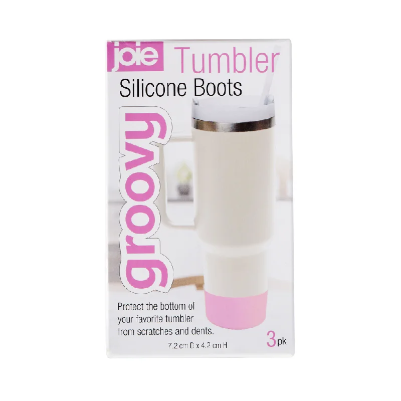 Drinkware Discounts Joie Groovy Tumbler Silicone Bumper Boots - 3 Pack