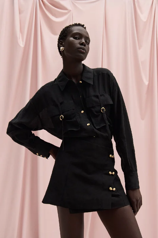 Flowy Fabric Nya Utility Shirt
