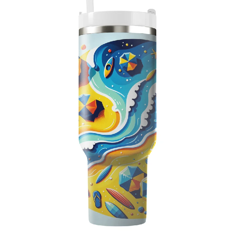 Hot Styles Ocean Breeze Beach Themed Insulated Tumbler