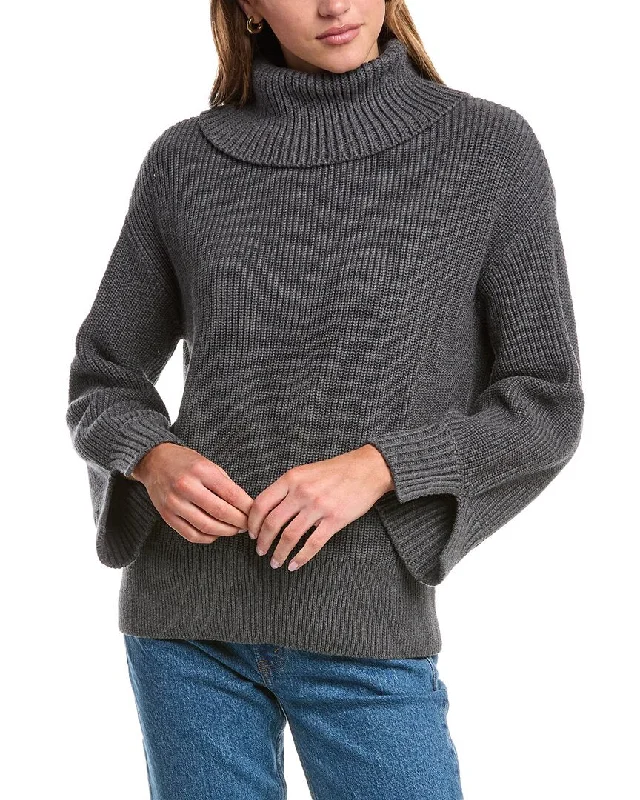 Chic Styles 525 America Shaker Turtleneck Sweater