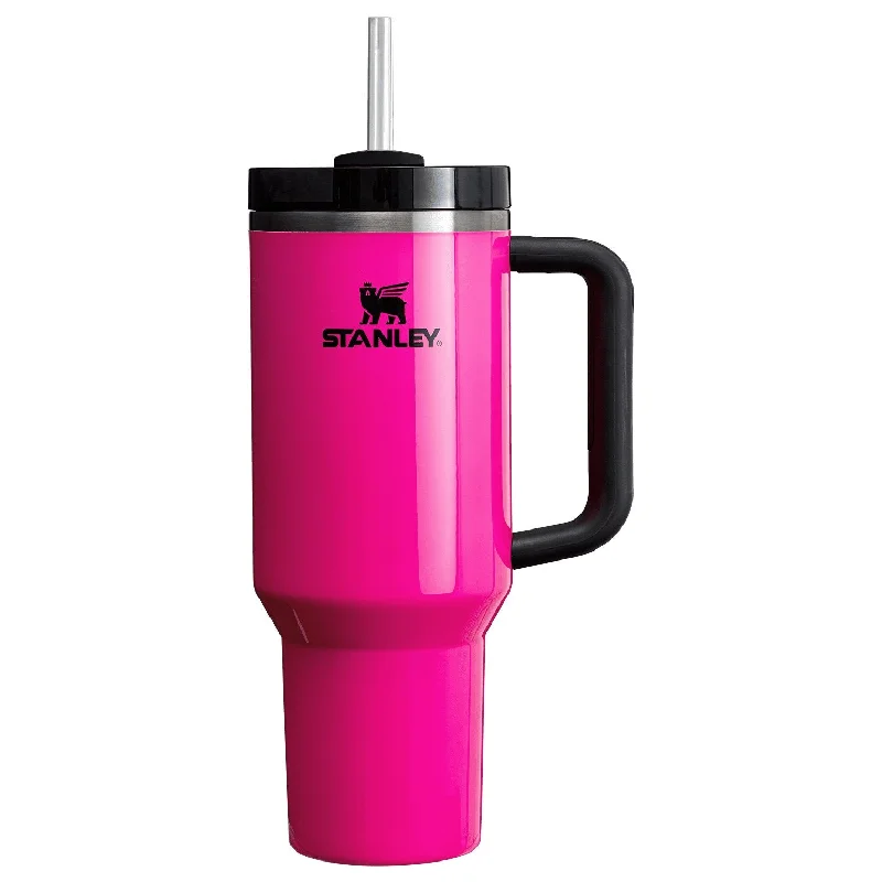 Drinkware Closeout Deals Stanley Cup 40oz with handle Stainless Steel Vacuum Insulated Tumbler Stanley Dupes Copo Termico Stanley ( Electric Pink )