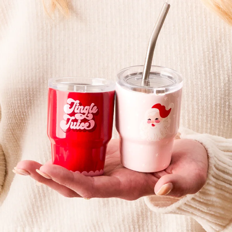 Stainless Steel Cups Holiday 2 oz Tiny Tumbler