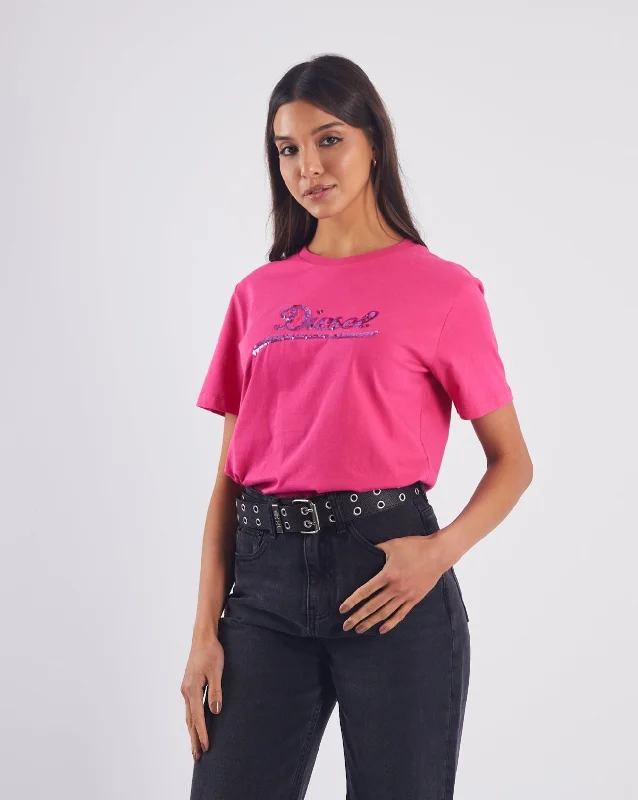 Comfort First Women's Fashion Frederica T-Shirt Fuchsia Purple