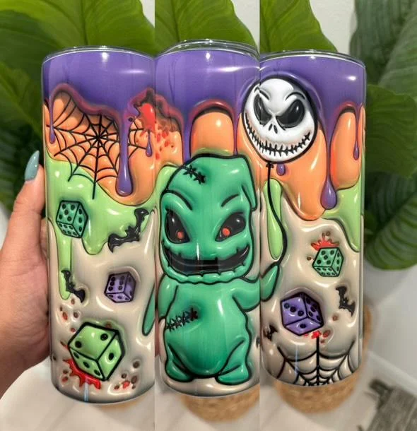 Fashion-Forward Oogie Boogie Nightmare Before Christmas 20oz Halloween Tumbler