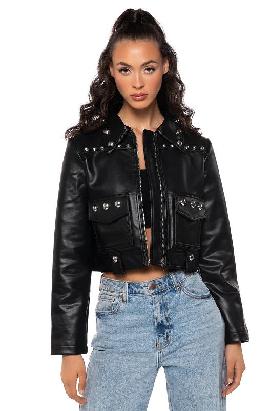 Exclusive Discount LA NITA RIVET MOTO JACKET