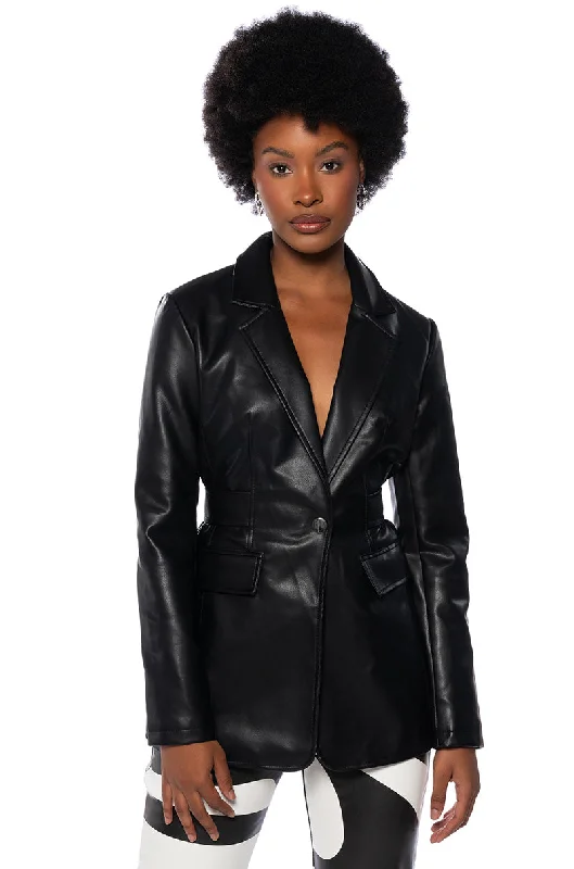 Gorgeous Glamour Collection CLASSIC PLEATHER BLAZER