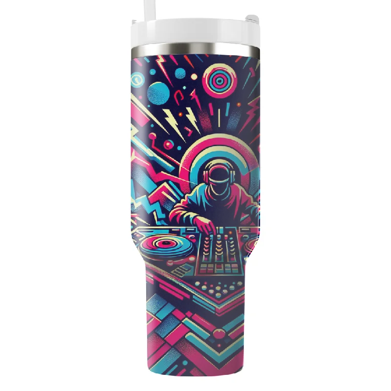 Final Sale Neon Techno Dreams Tumbler With Handle