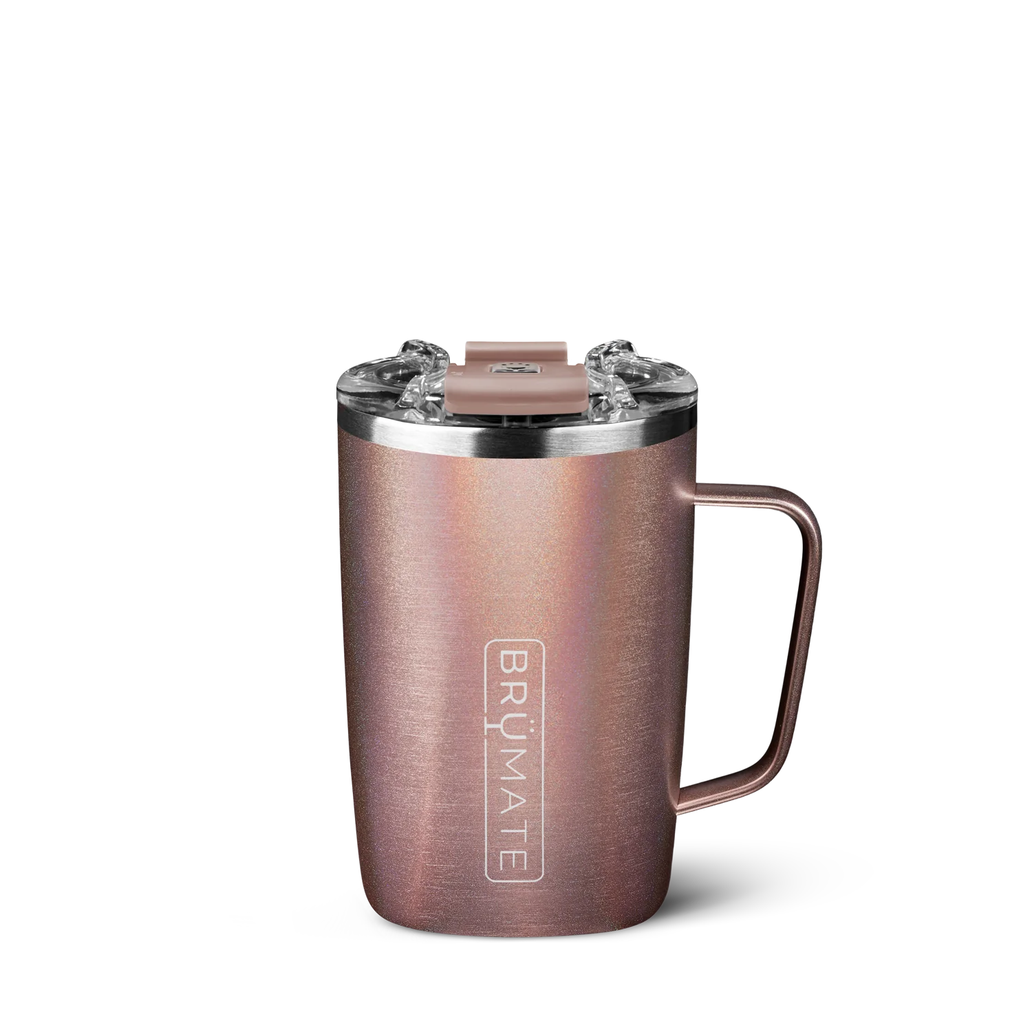 Stylish Drinkware Collection Brumate Toddy 16oz-Glitter Rose Gold