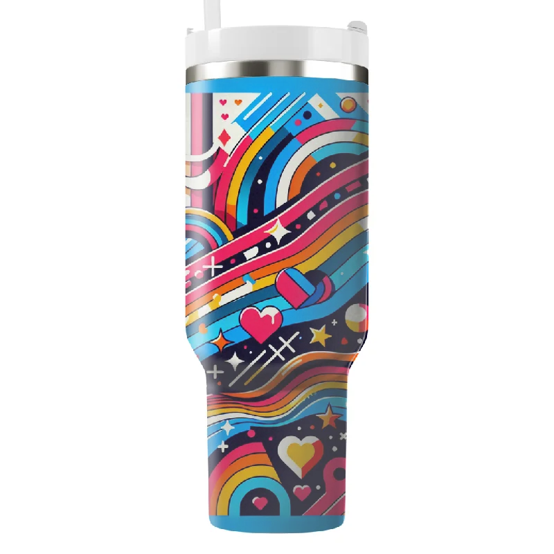Mega Sales Radical Rainbow Tumbler With Handle