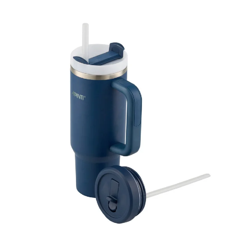 Tumbler Promotions Avanti HydroQuench Insulated Tumbler with Two Lids - Navy