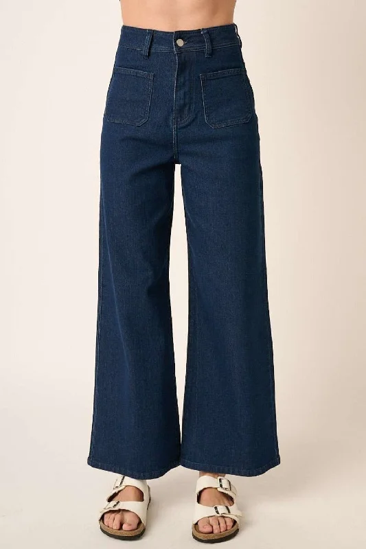 Limited Time Offer Mittoshop High Waist Wide Leg Jeans