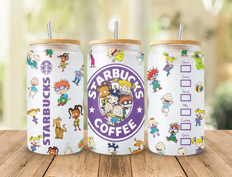 Drinkware Promotions 90s Cartoon 16oz Glass Can Wrap, 16oz Libbey Can Glass, 90s Starbucks Tumbler Wrap, Full Glass Can Wrap, Cartoon Glass Cup Drinkware Promotions 90s Cartoon 16oz Glass Can Wrap, 16oz Libbey Can Glass, 90s Starbucks Tumbler Wrap, Full Glass Can Wrap, Cartoon Glass Cup