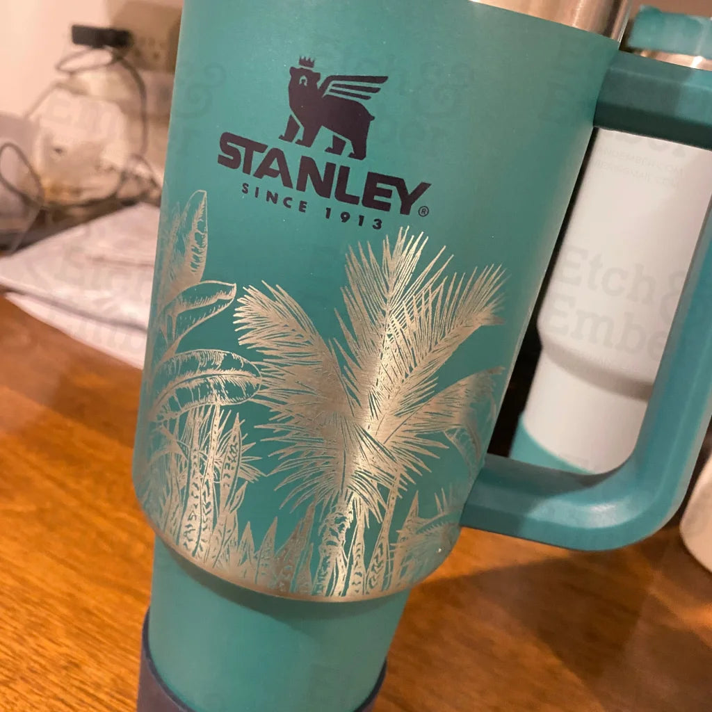 Limited Stock Tropical Custom Stanley Adventure Quencher 40 oz tumbler