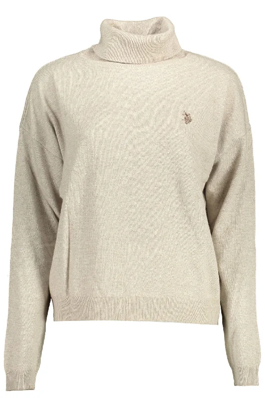 Luxury Fashion for Women U.S. POLO ASSN. Chic  Turtleneck with Elegant Women's Embroidery