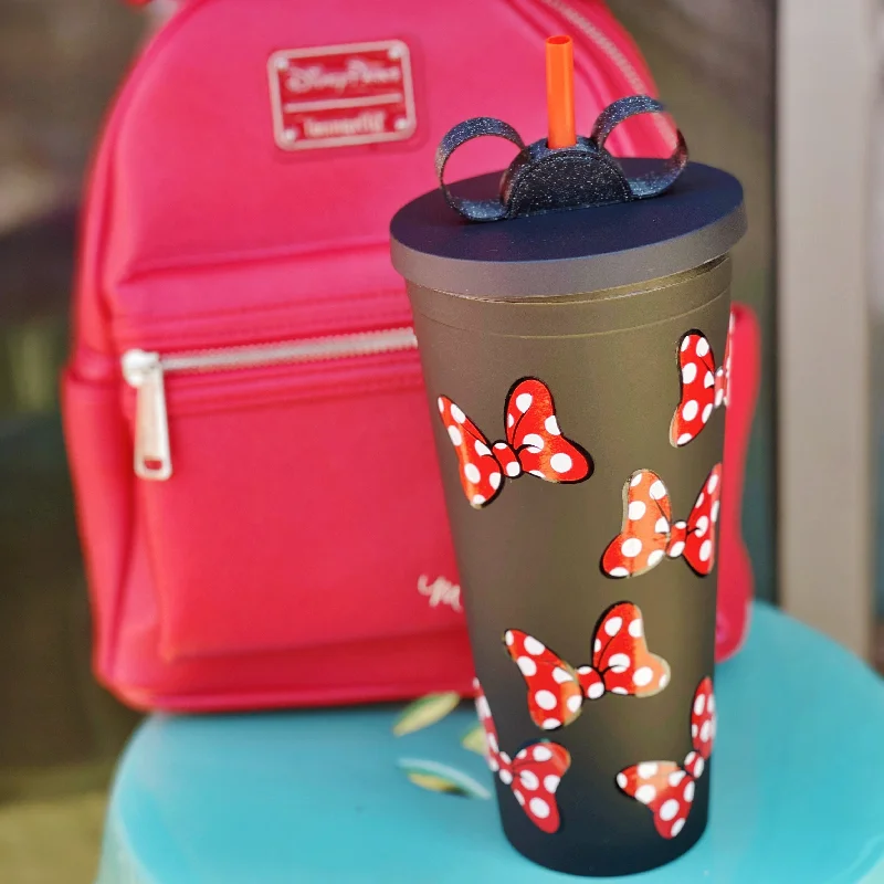 Best Deals Of The Season Polka Dot Mouse Bow Inspired 22 oz. Matte Reusable Tumbler