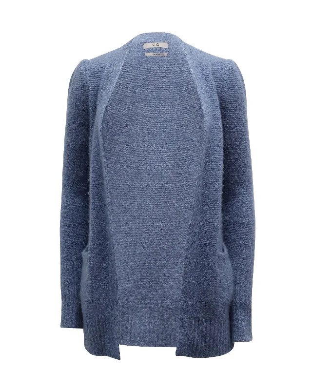 Fashion Essentials CO Open Cardigan in Blue Cashmere