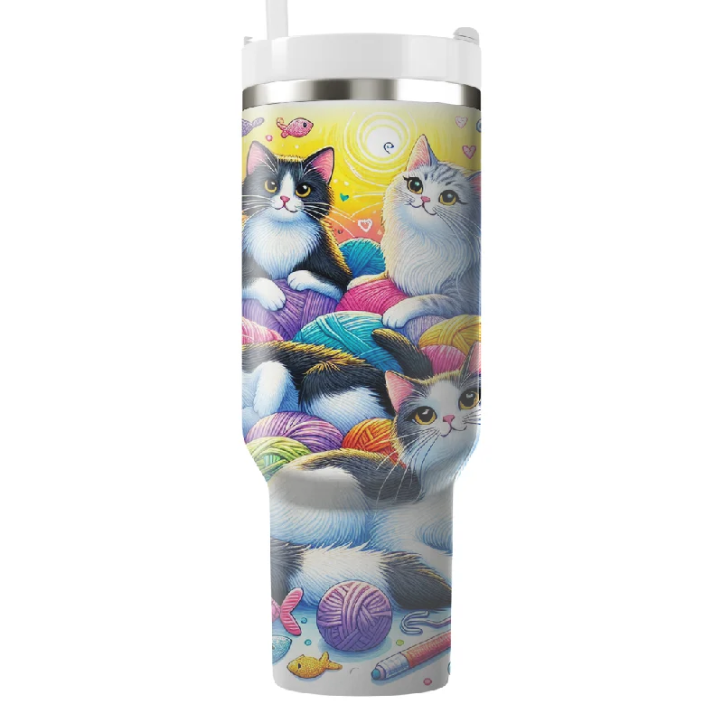 Travel Bottles Offer Sassy Cat Collection  Tumbler With Handle