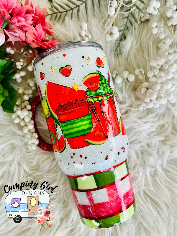 Modern Glassware Sale READY TO SHIP Watermelon Sweet summertime 32 oz tumbler