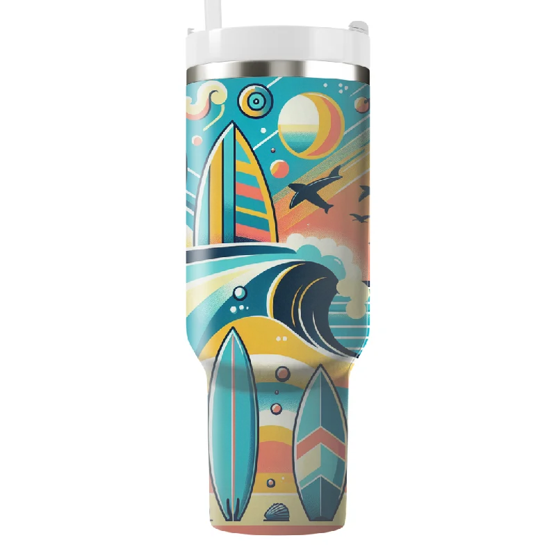 Style Upgrade Radical Surf Culture Tumbler With Handle