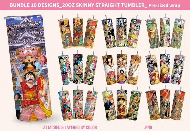 Limited-Time Drinkware Deals Big Bundle Cartoon Tumbler, Comics Tumbler, 20oz Skinny Straight,Cartoon Comics tumbler,Anime Tumbler wrap Sublimation,Comics sublimation