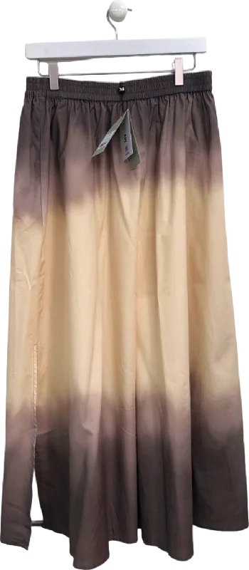 Wardrobe Essentials Mint Velvet Brown Ombre Maxi Skirt UK M