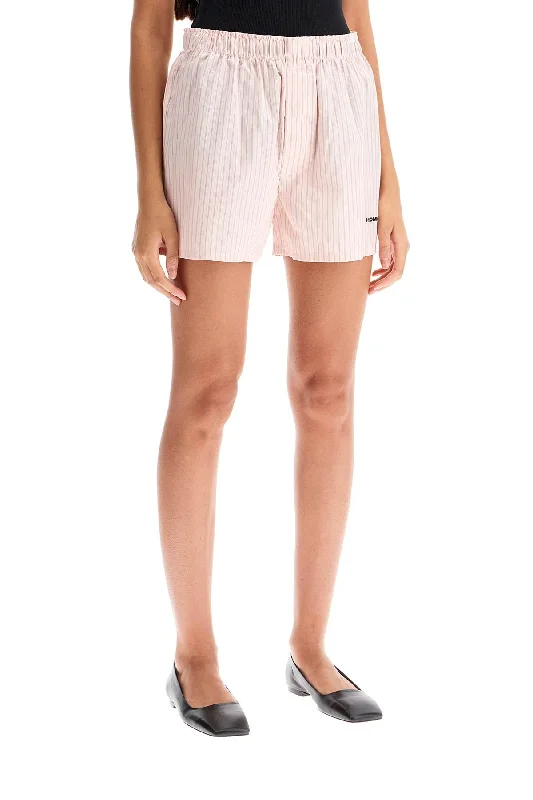 Imeless Style Homme Girls Striped Oxford Shorts For Men And