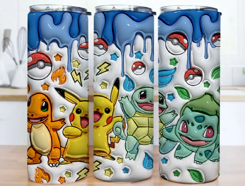 Drinkware Set Sale Inflated 3D Cartoon Pokemon Tumbler PNG, Anime Cartoon Sublimation, 3D Digital Game Tumbler, 3D Kids Movie 20oz Tumbler Wrap Drinkware Set Sale Inflated 3D Cartoon Pokemon Tumbler PNG, Anime Cartoon Sublimation, 3D Digital Game Tumbler, 3D Kids Movie 20oz Tumbler Wrap