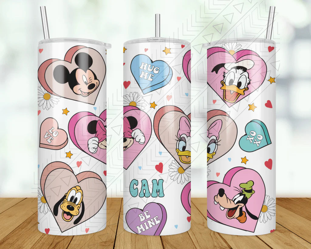 Travel Bottles Offer Minnie & Mickey Valentine Custom Tumbler