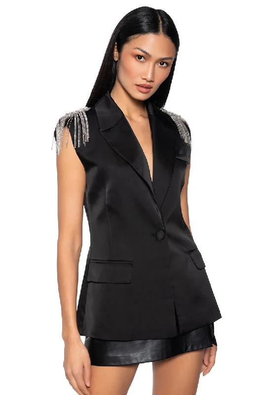 End Of Season Clearance SHOULDER DETAIL VEST